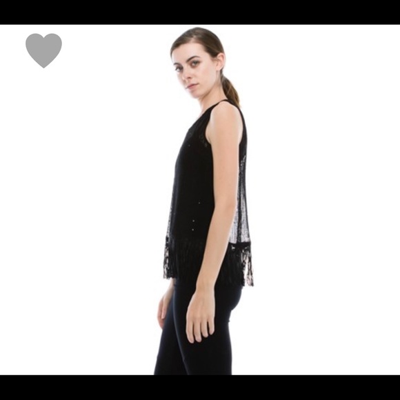 🎉Lace trim mesh top - Picture 3 of 6